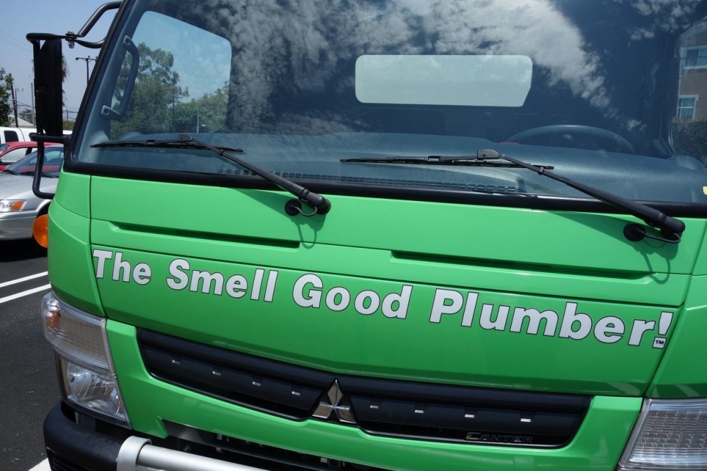 the smell good plumber truck