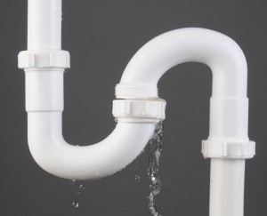 A leaking pipe is a common residential plumbing problem.