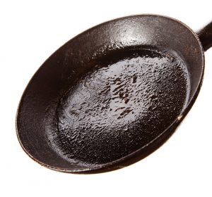 Frying Pan with Grease