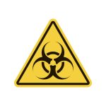 biohazard triangular warning sign