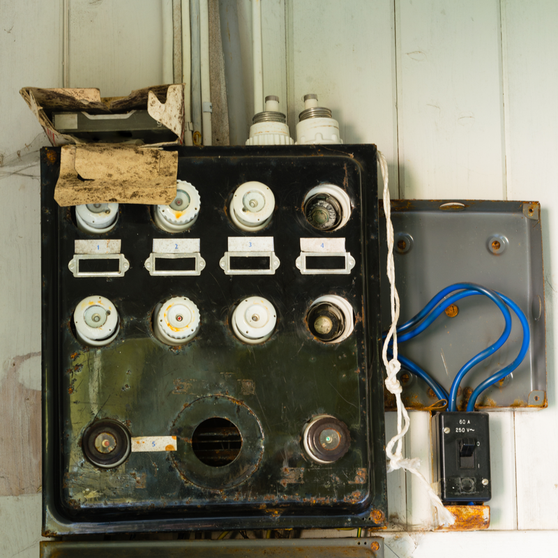 Electrical fuse panel conveniently located